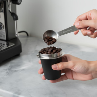 Cốc định lượng cà phê bằng thép không gỉ Cốc đo bột Espresso 51 53 58mm Barista Tool