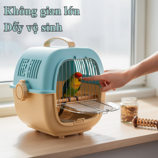 Di Động Thú Cưng Lồng Trong Suốt Thông Gió Dễ Dàng Làm Sạch Hamster Thỏ Chuột Lang Du Lịch