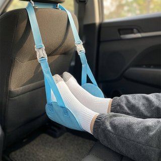 Võng chân ô tô Chỗ ngồi có thể điều chỉnh Máy bay du lịch Hỗ trợ chân văn phòng Lưới có thể gập lại