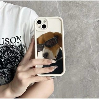 Dành Cho IPhone17 16 15 14 13 12 11ProMax X XR XSMax 7Plus Kính râm chó tinh lỗ điện thoại di động