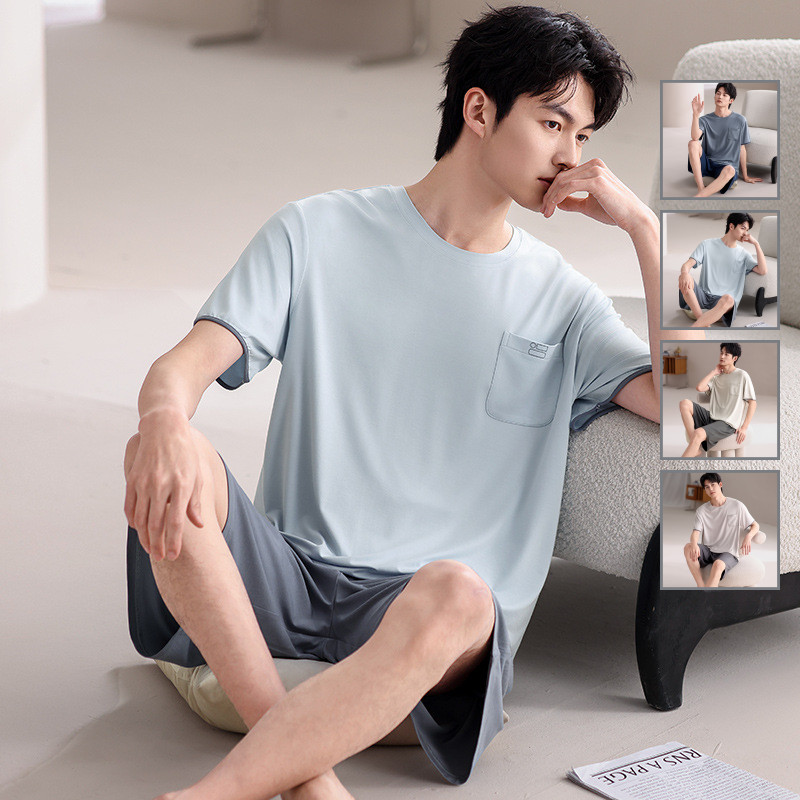 Bộ đồ ngủ Modal nam thoáng khí, phù hợp mùa xuân hè