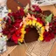 Kẹp Tóc Hoa Màu Đỏ Vòng Hoa Đầu Cưới Phụ Kiện Tóc Hanfu Cô Dâu Du Lịch Chụp Ảnh Ảnh Hàng Ngày Đầu Ảnh