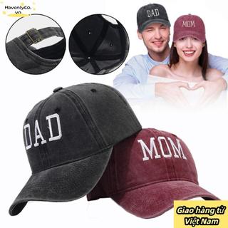 [Vận chuyển nhanh] Mũ bóng chày thêu Havenlyco Dad Mom, thiết kế hip-hop cổ điển, dễ dàng điều chỉnh size.