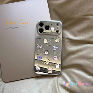 Ốp Lưng Cho IPhone 15 11 16 17 12 13 14 Pro Max 7 15 16 8 Plus XR XS MAX Cô gái mềm mại Vỏ gương động vật dễ thương