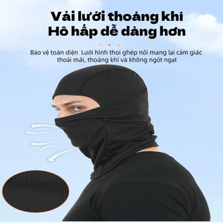 Mũ trùm đầu phi hổ balaclava khẩu trang ninja đi xe máy thoáng khí chống nắng chống gió chống bụi unisex