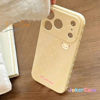 Ốp Lưng Cho IPhone 17 11 15 16 14 13 12 Pro Max air XR 16 7 15 14 8 Plus Vỏ gấu hoạt hình chấm bi đầy màu sắc