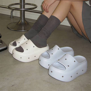 Giày Sandal XIXITIAO Ngôi Sao Tăng Cường 8cm Đế Dày Nữ Thời Trang Ngoài Trời Mùa Hè