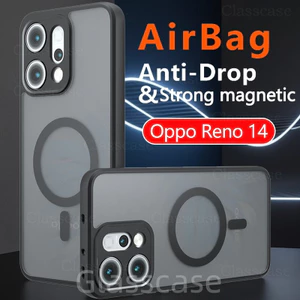 Ốp Lưng Cho Oppo Reno 14 15 F pro Reno15F 15pro 15promax 14F 14pro Chống Trầy Xước Trong Suốt Mờ Có Từ Tính Vỏ Điện Thoại Chống Sốc Bảo Vệ Mặt Sau Cứng Chống Vân Tay