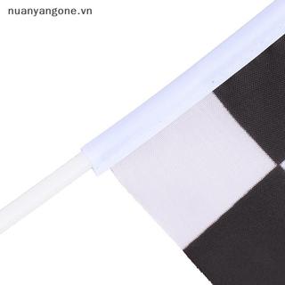 Nuanyangone.vn 10 Cái Và Cờ Vuông Trắng Tay Đua Cờ Vẫy Cờ Đua Cờ Xe Cờ Mới