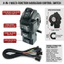 Công tắc đèn pha xe đạp điện FANIELLAPOWELL, Công tắc điều khiển đèn pha đầu nối 4 trong 1 9 chân SM, Tín hiệu rẽ còi Công tắc tay lái xe máy đa chức năng cho xe điện