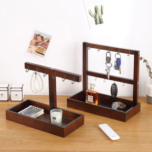 Trang trí hộp lưu trữ chìa khóa tiền sảnh, Giá đỡ chìa khóa Giá lưu trữ sáng tạo, Hộp lưu trữ gỗ nguyên khối, Hộp đựng chìa khóa tiền sảnh