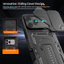 Dành Cho iPhone 16 Pro Max 16e 17e 17 Không Khí Chống Sốc Giáp Chắc Chắn Ốp Lưng Trượt Camera Bảo Vệ Đẩy Kéo Chân Đế Bao