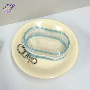 HFTOY 1 Hộp Đựng Trang Sức Nhựa Trong Suốt Hộp Bảo Quản Túi Hộp Bí Ẩn Có Móc Khóa Túi Búp Bê Dễ Thương Tổ Chức Hộp Chống Bụi ~