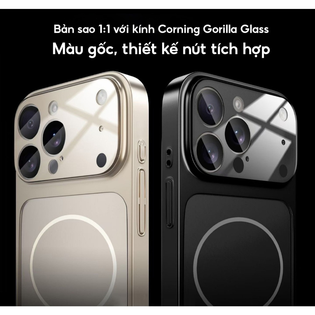 Ốp lưng iPhone siêu camera nâng cấp mặt kính tinh tế 11/12/13/14/15/16/17/pro/max/plus/promax