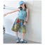Bé Gái Graffiti Denim Quần Giữa Mùa Hè Phong Cách Mới Quần Short Thời Trang Trẻ Em