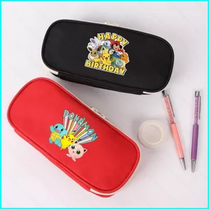 HK1 Kỹ Thuật Số Quái Vật Pokemon Pikachu Squirtle Hoạt Hình Anime Bút Chì Trường Hợp Sinh Viên Hộp Đựng Bút Dung Tích Lớn Văn Phòng Phẩm Túi K