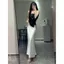 Hot Girl Black Tube Top Eo Cao Ôm Hơn Nhìn Mùa Hè Áo Vest Đẹp