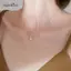 AqToCna Đá Đơn Lấp Lánh Mặt Dây Chuyền Xương Đòn - Dễ Thương Solitaire Choker Trang Sức Thời Trang AqToCna