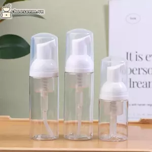 Cheenm 1 30 / 50 / 60ML Chai Xà Phòng Tạo Bọt Nhựa Rỗng Mousse Sữa Rửa Mặt Bơm Chai Có Thể Đổ Lại Lotion Dầu Gội Dispenser VN