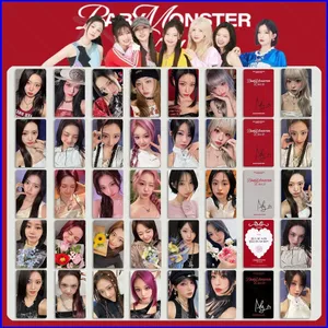 SQ3 6 Cái / bộ BABYMONSTER LOMO Thẻ Kỷ Niệm 2 Năm Bộ Nhớ Bưu Thiếp Bộ Sưu Tập Ngôi Sao Ngoại Vi QS3