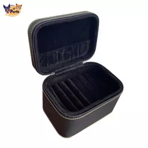 Hộp Bảo Quản Trang Sức Vòng Tay Di Động Lắc Tay Tổ Chức Da PU Dành Cho Nữ Với 7 Khe Cắm Để Triển Lãm Sử Dụng