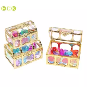 1 Bộ Phụ Kiện DIY Trẻ Em Hộp Pha Lê Kho Báu Đồ Chơi Trẻ Em Acrylic Nhiều Màu Sắc Kim Cương Đá Quý Nhựa Lớn Ngọc Đẹp
