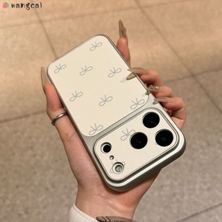 Dành Cho Honor X9D X9C Smart X9B X9A X8D X8C X8B X8A X7D X7C X7B X7A X7 X6D X6S X6C X6B X6A X6 Ốp Điện Thoại Màu Trắng Lớn Cửa Sổ Da PU Màu Xám Nơ Nơ Vỏ Đơn Giản