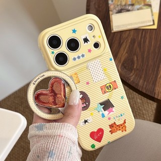 [Sheren] Vỏ điện thoại hình mèo Graffiti sọc Thích hợp cho i17 16 15 14 13 12 11 pro max Vỏ bảo vệ chống sốc
