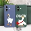 Ốp Điện Thoại Vịt Hành Động Tốt Cho iPhone 16E 16 Pro Max 12 11 Pro Max 12 mini 16 Plus Ốp lưng TPU Mềm Chống Sốc