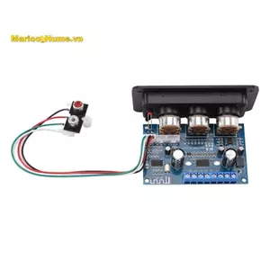 Bảng khuếch đại công suất kỹ thuật số 2.1 kênh + Cáp âm thanh AUX 2x25W + 50W BT5.0 Loa siêu trầm Bảng khuếch đại loại D DC12-20V