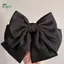 Springevenstar Thanh Lịch Nơ Ruy Băng Kẹp Tóc Thời Trang Đơn Giản Chắc Chắn Satin Mùa Xuân Kẹp Tóc Retro Với Kẹp Bé Gái Phụ Kiện Tóc Springevenstar