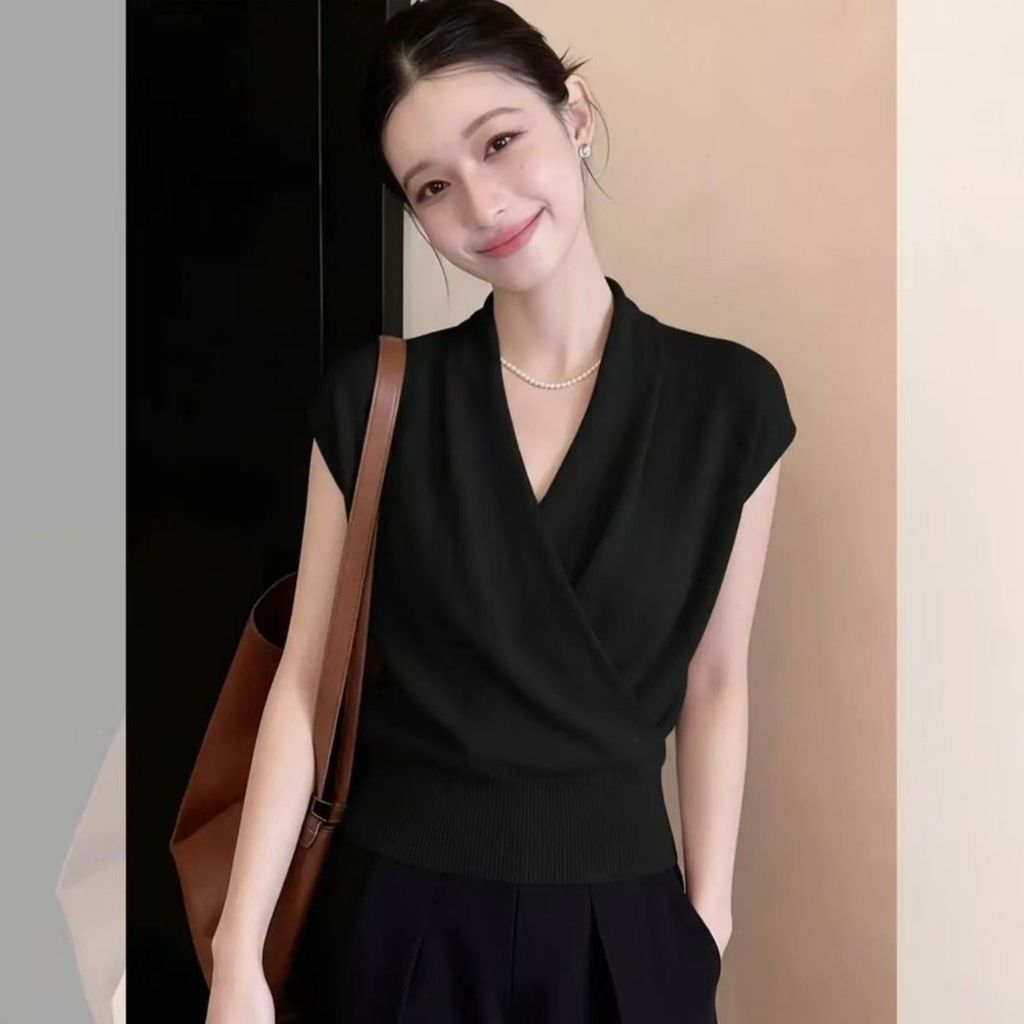 Áo thun nữ tay ngắn khí chất cao cấp phong cách mới mùa hè | Thiết kế thời trang Áo phù hợp, dáng ôm hơn Slim-Fit Cao cấp đi lại thông thường Bán chạy