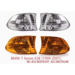 63138379107 / Thích hợp cho 1999-2001 BMW 7 Series E38 Đèn báo rẽ Vỏ đèn góc trước Vỏ đèn