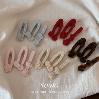Yoing/Wer Kẹp Tóc Acetate Hình Nơ Hoa Dễ Thương, Kẹp Mỏ Vịt, Phụ Kiện Tóc Nữ