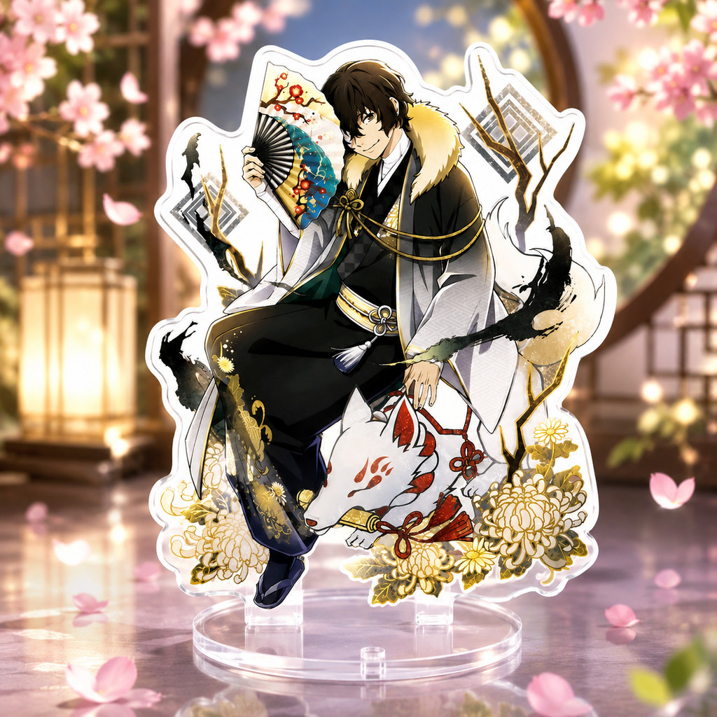 Mô hình Standee Bungo  Dogs Dazai Osamu Nakahara Chuuya Akutagawa~ Phụ kiện trang trí để bàn góc học tập