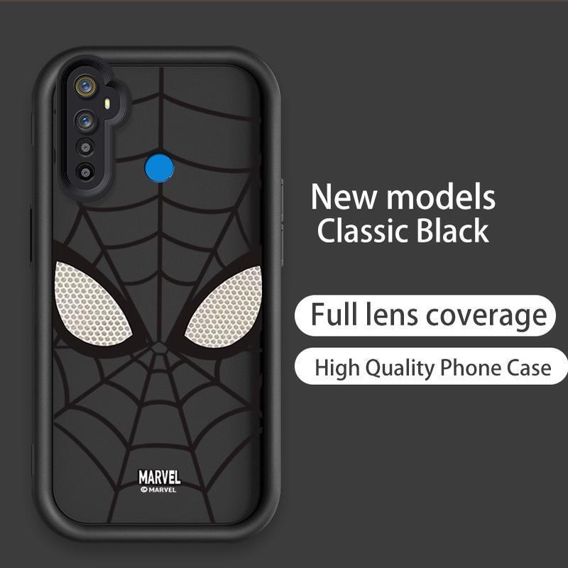 Ốp Lưng Cho Realme 5 5i 5S 6i Phim Hoạt Hình Silicon Mềm Ốp lưng TPU Người Nhện web Thiên Thần Mắt Chống Sốc Ốp Lưng