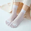 3 Đôi Nữ Mùa Hè Mỏng Thoáng Khí Đến Mắt Cá Chân Tất Năm Ngón Chân Nữ Thời Trang 5 Ngón Tất