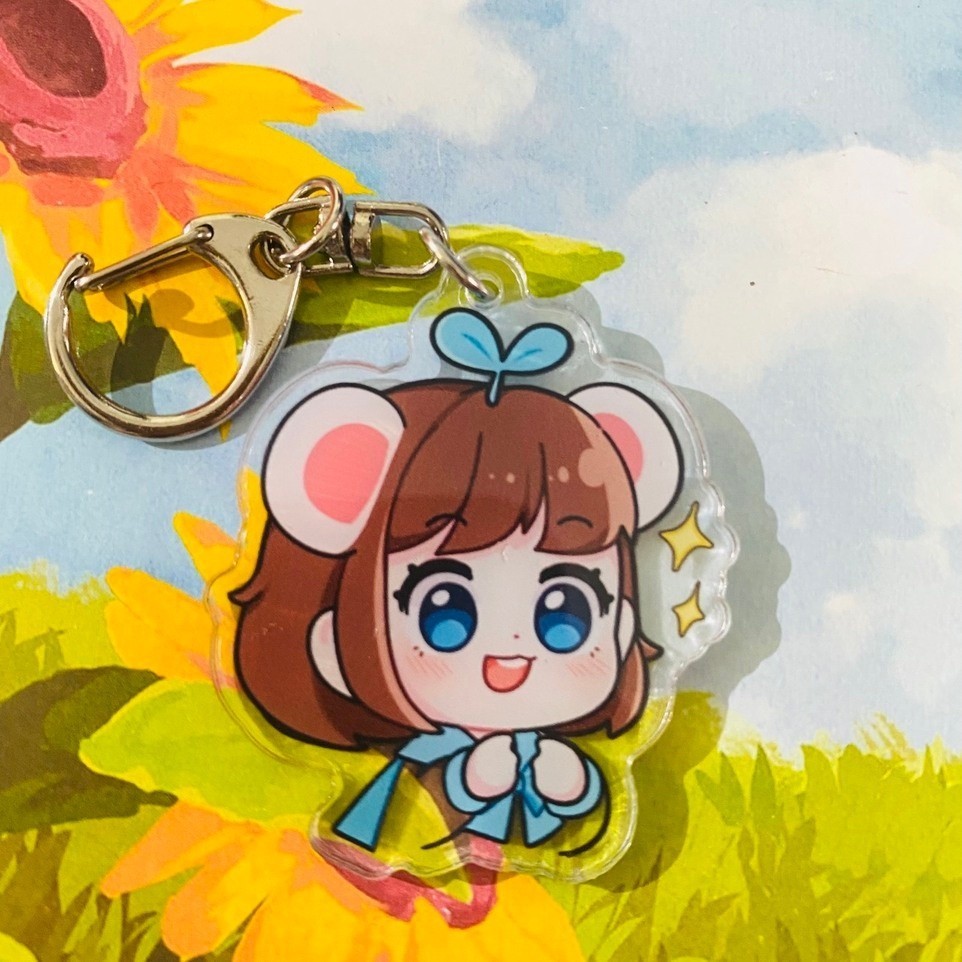 Móc khóa HERO TEAM nhân vật Simmy Phong cận Siro Mr Vịt Sammy Đào Timmy Kairon Kamui anime chibi mica acrylic