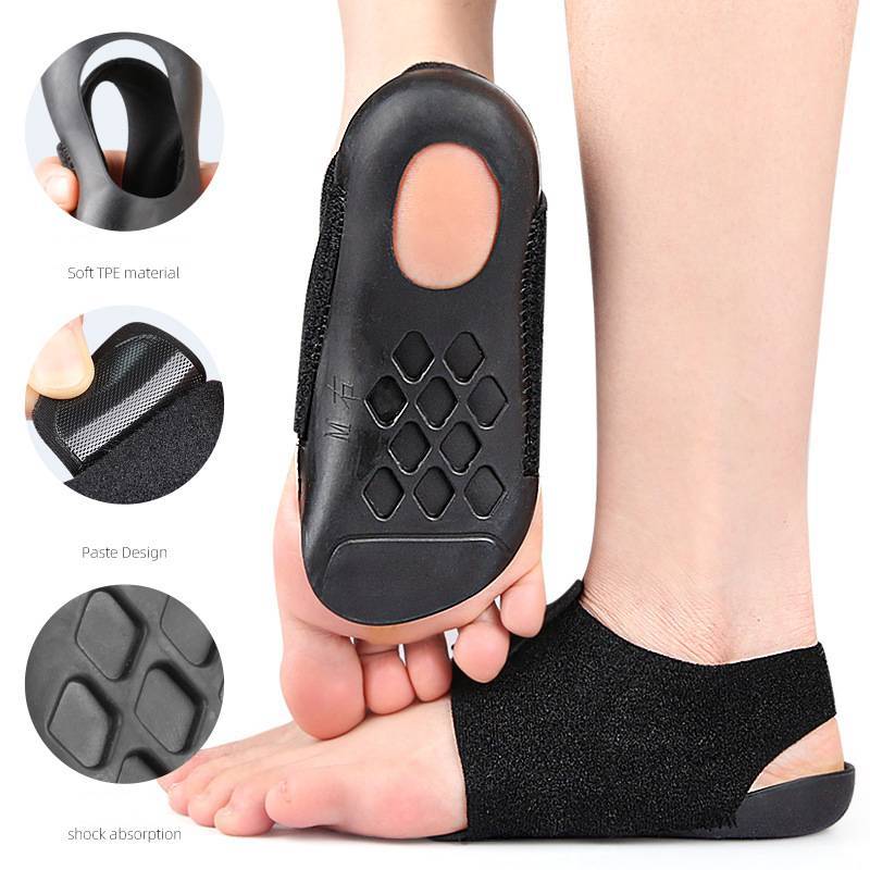 N2HAO 1 Cặp Hỗ Trợ Vòm Tay Đệm Mềm Mại Đàn Hồi Gel Miếng Lót Vải Vòm Để Bàn Chân Phẳng Giảm Đau Plantar Fasciitis Gót n