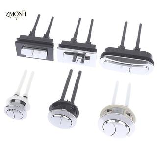 ZMONH 1 Nút bình vệ sinh xả kép Nút bồn cầu vuông tròn Đẩy nút xả kép