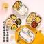{BUDDI} 2 Lưới Thép Không Gỉ Vuông Đĩa Bento Chống Rò Rỉ Khay Đựng Thực Phẩm Chia Có Thể Tái Sử Dụng Cho Trẻ Em Đi Học Ăn Trưa Sử Dụng {buddingenergy}