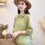 Mùa hè Phong cách mới Retro Nghệ thuật Phong cách dân tộc Áo sơ mi ve áo chéo Áo Cardigan phong cách Trung Quốc Khóa áo sơ mi nữ