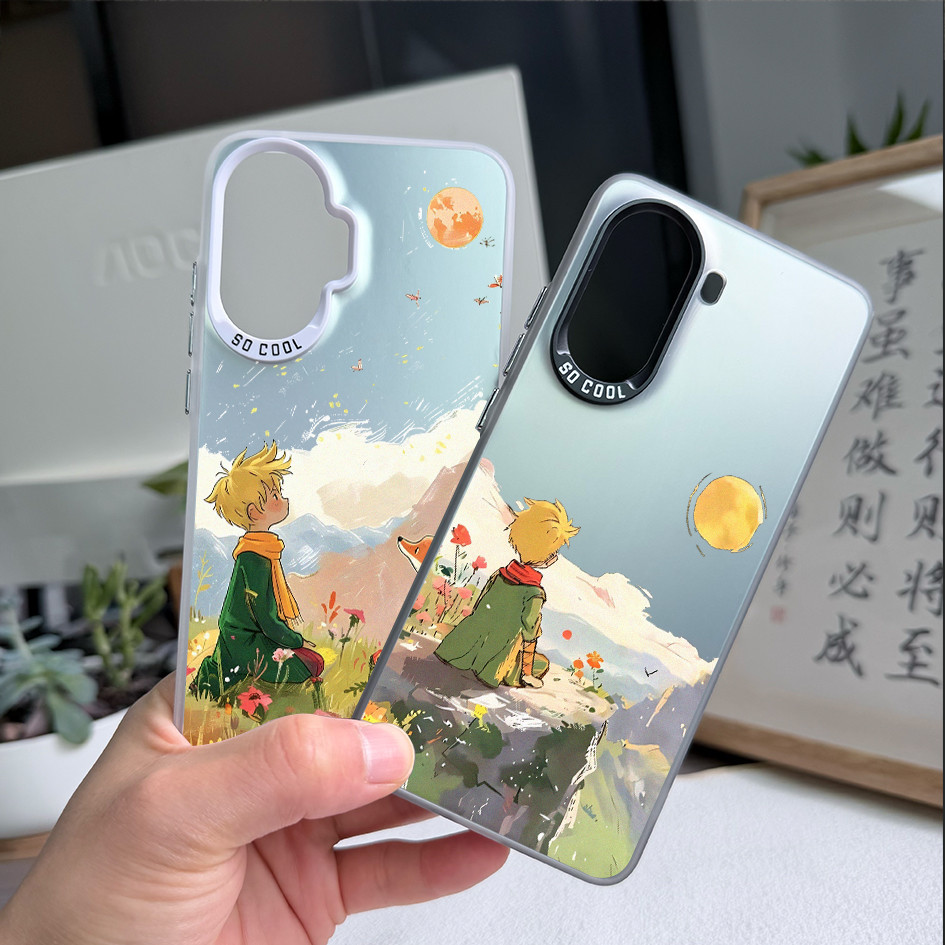 Dành Cho Redmi Turbo 5 Max / Turbo 4 Pro / POCO X8 Pro X7 X6 F8 F7 Hoàng Tử Bé Và Hoa Hồng Cứng Lưng Mềm Vỏ Điện Thoại / Note 15 Pro Mi 15T 14T K90 Pro Redmi Chống Sốc