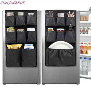 Túi Bảo Quản Tủ Lạnh JUNYUE88US, Túi Bảo Quản Treo Chống Bụi 15 Lưới, Đa Năng Màu Trơn Chống Vết Bẩn Có Thể Giặt Được Tủ Lạnh Bụi Tổ Chức Nhà Bếp