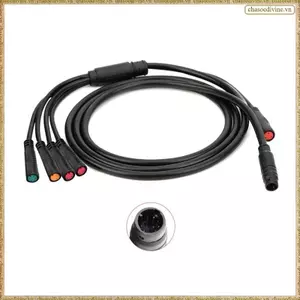 Cáp chống nước 9Pin cho xe đạp điện, tương thích cổng 2PIN, 3PIN, và 5PIN