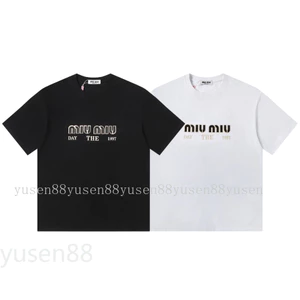 Chất Lượng Cao Bán 260g Cotton Phong Cách Mới In Chữ Áo Thun Nữ Tay Ngắn Unisex Đa Năng