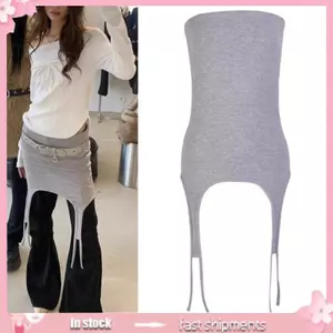 YOI Nữ Băng Camisole Ống Tank Không Tay Vai quây Lưng Crop Camisole
