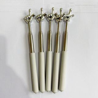 Que đọc sách có thể thu vào PYCOU, Con trỏ giảng dạy có thể mở rộng thiết kế ngón tay, Thanh trỏ tay cầm chống trượt bền Bảng đen Bảng trắng