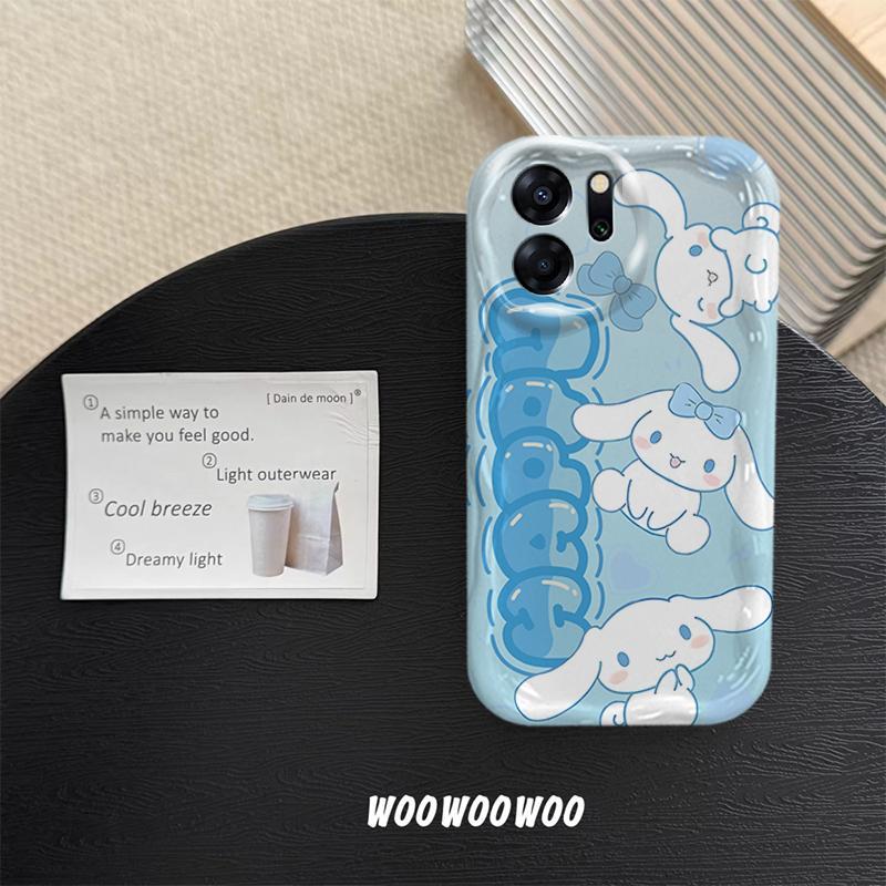 Ốp Lưng Cho OPPO A5X A6 A6 Pro 4G Phim Hoạt Hình Kem Sanrio Cặp Đôi Mềm TPU 3D Sóng Silicon Vỏ Điện Thoại