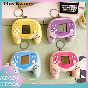 < Pluscloth > Móc khóa trò chơi cổ điển cầm tay Mini Mặt dây chuyền đồ chơi cần điều khiển cho túi xách Ba lô – Tiện ích điện tử Quà tặng mới lạ cho trẻ em Thanh thiếu niên Game thủ Đông Nam Á Móc khóa đồ chơi hoài cổ